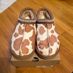 UGG Tasman Cow Print Slipper